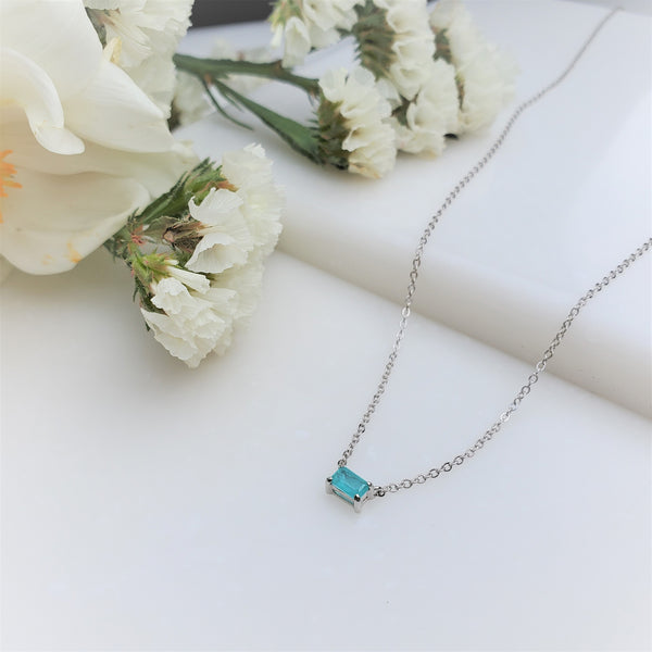 Dainty Tourmaline Necklace and Ring