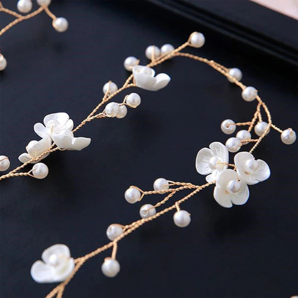Long Hair Vine with Pearl Flowers