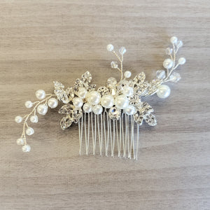 Pearl & Crystal Hair Comb