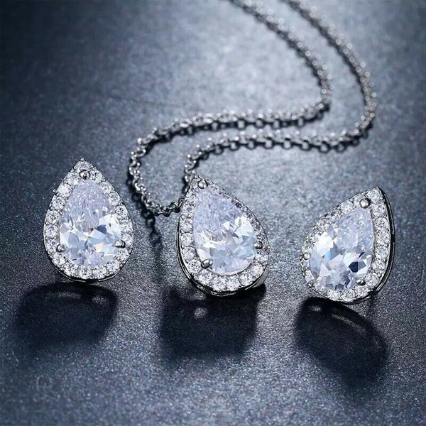 Bridal Necklace and Earrings Set