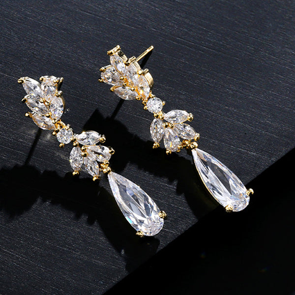 Crystal Water Drop Earrings