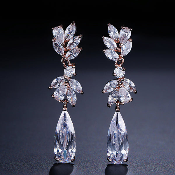 Crystal Water Drop Earrings