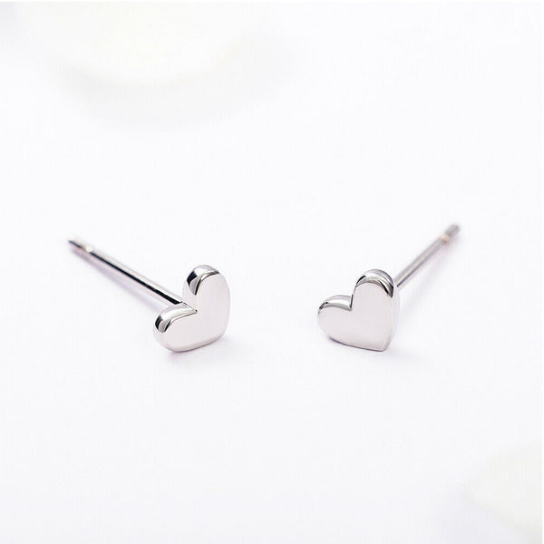 Tiny Heart Stud Earrings