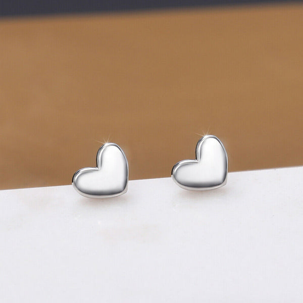 Tiny Heart Stud Earrings