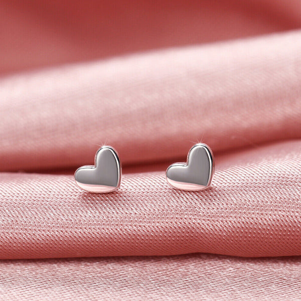 Tiny Heart Stud Earrings