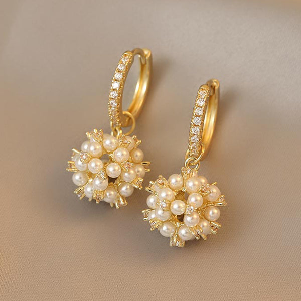 Pearl Cluster Earrings - 2 in 1