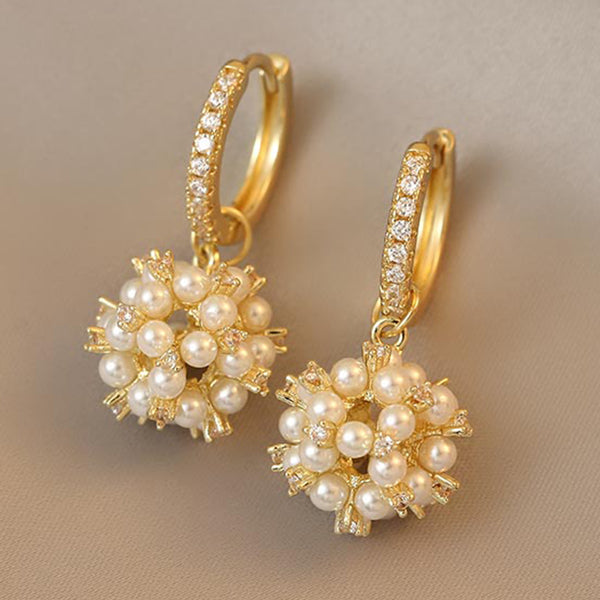 Pearl Cluster Earrings - 2 in 1