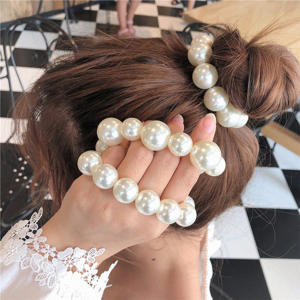 Pearl Scrunchie - Hair Accessory