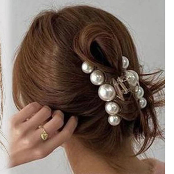 Large Pearl Hair Clip