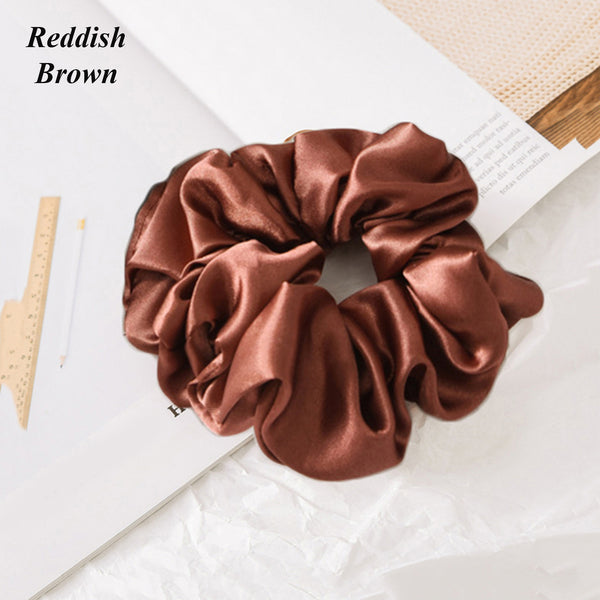 Silk Satin Neutral Hair Scrunchies