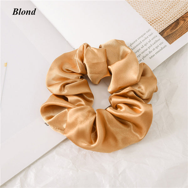 Silk Satin Neutral Hair Scrunchies