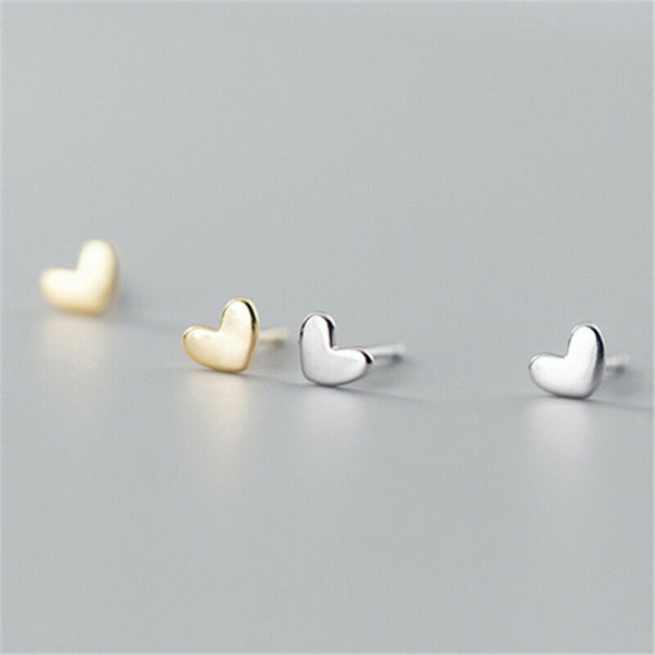 Tiny Heart Stud Earrings