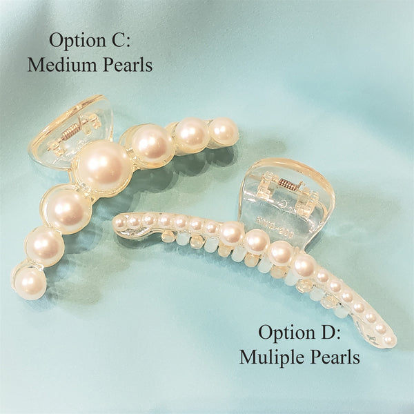 Large Pearl Hair Clip