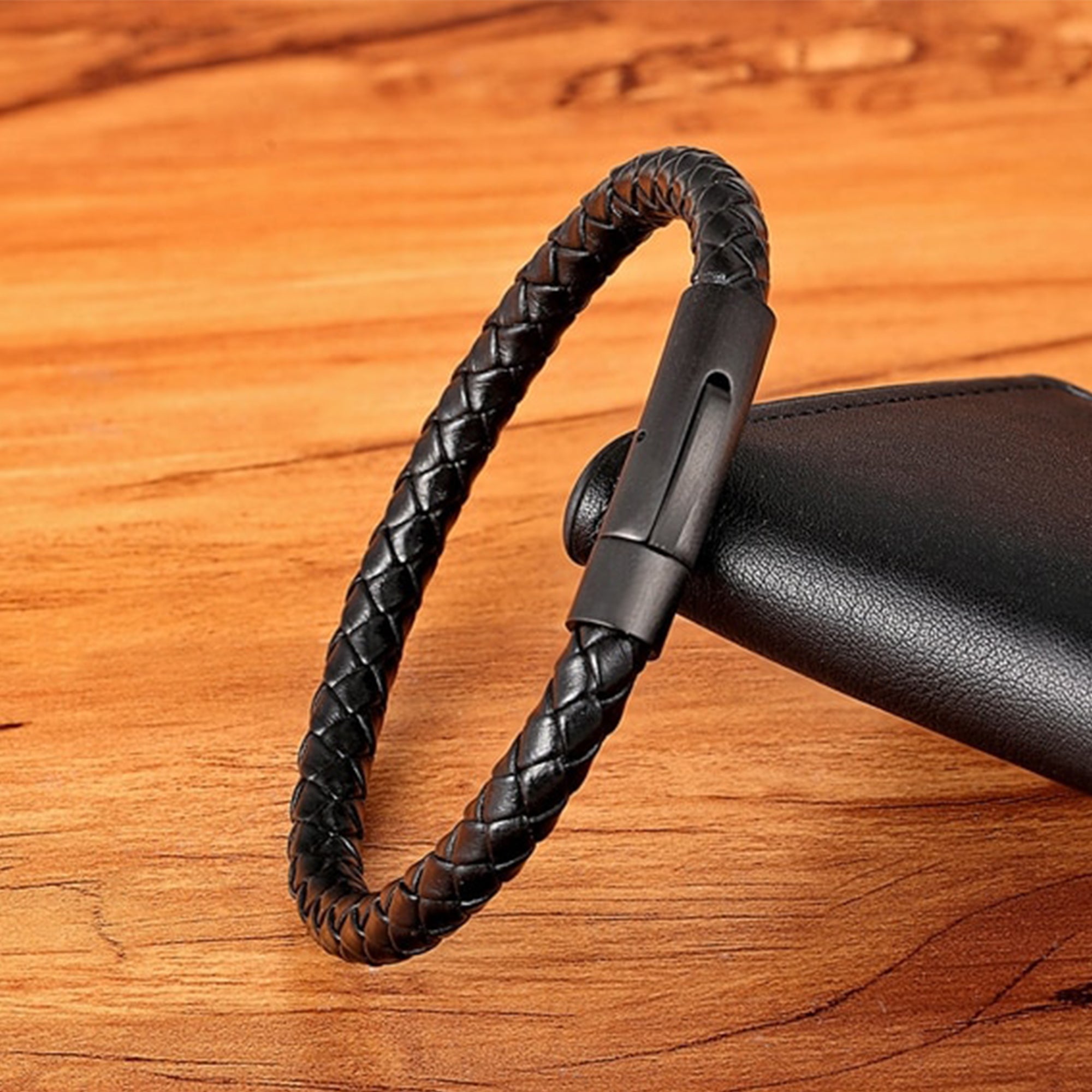 Genuine Leather Braided Bracelet