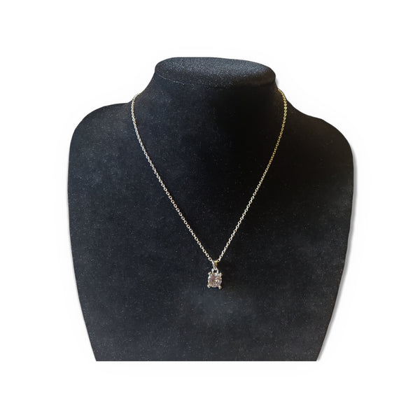 Single SolitaireCubic Zirconia Necklace