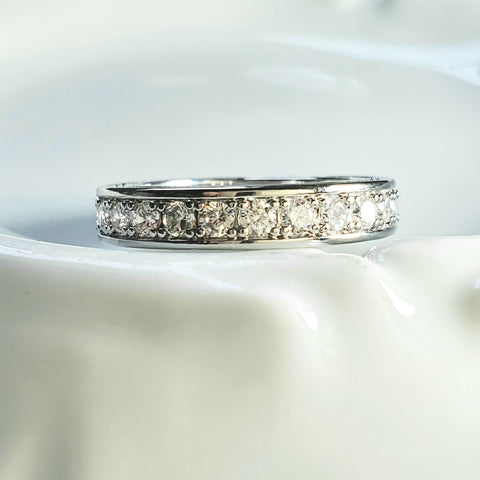 Cubic Zirconia Eternity Ring